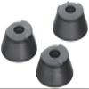 HurryCane Drive Medical HC-FEET Replacement Rubber Feet, Black, Walking Cane Tips view 1