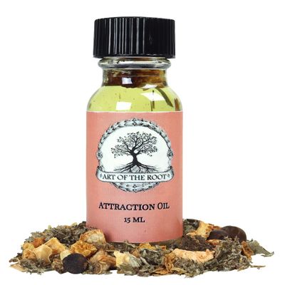 Attraction Oil by Art of the Root | Handmade with Herbs & Essential Oils | Wiccan, Conjure, Pagan & Magick Intentions | Money, Love & Prosperity Rituals