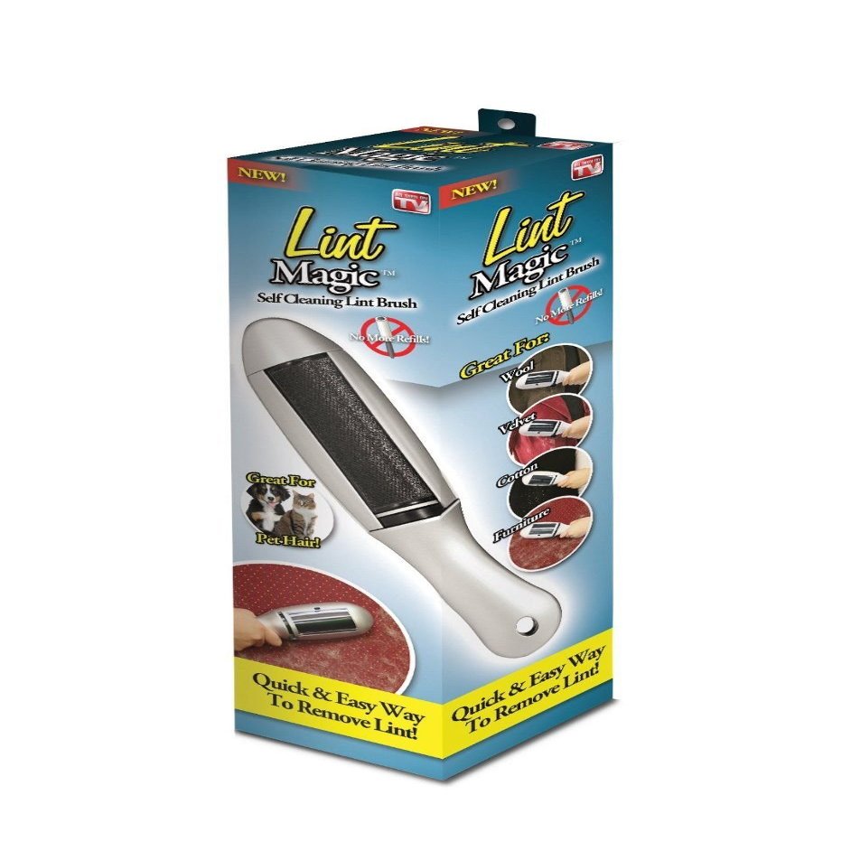 Novel Brands Magic: Self Cleaning Lint Brush, 1 Pack, White