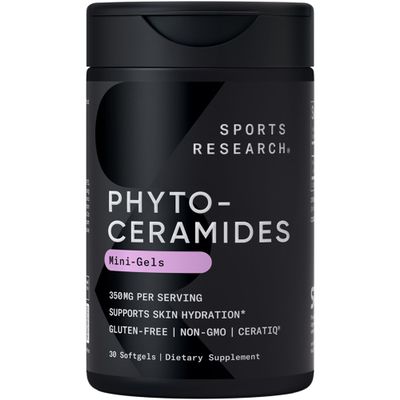 Phytoceramides 350mg per softgel - Plant Derived Ceramides for Healthy Skin and Hydration - Non GMO with No Fillers or Synthetic Vitamins - 30 Liquid softgels