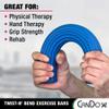 CanDo Twist-n' Bend Flexible Resistance Bars For Grip And Forearm Strengthening. Great for Physical Therapy, Rehabilitation, Golf Training, Tennis Elbow, Injury Recovery, And Tendonitis Pain Relief. view 2