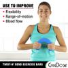 CanDo Twist-n' Bend Flexible Resistance Bars For Grip And Forearm Strengthening. Great for Physical Therapy, Rehabilitation, Golf Training, Tennis Elbow, Injury Recovery, And Tendonitis Pain Relief. view 4