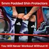 Bear Grips Deadlift Shin Guards - Gym Equipment Rope Climbing Shin Guard for Men and Women - Injury Prevention Calf Support Shin Guard Sleeves for Ultimate Shin Protection (Black, Medium) view 2