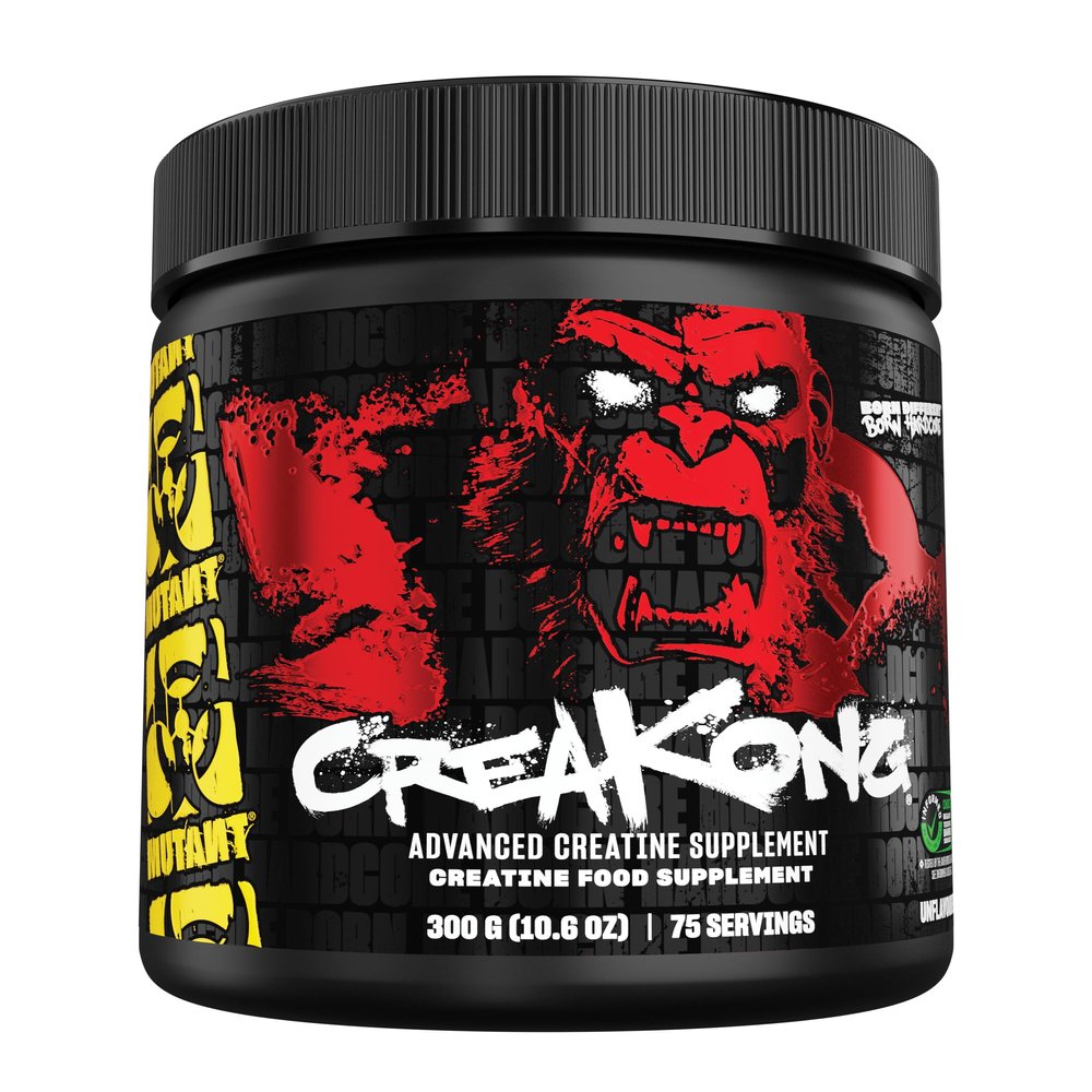 Mutant Creakong  300G Of Delivering Sheer Unadulterated Size And Power, A Creatine Blend That Delivers Only Pure Creatines From The Worlds Leading Creatine Sources.