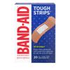 Band-Aid Brand Tough Strips Adhesive Bandages for First Aid & Wound Care, Durable Protection for Minor Cuts, Scrapes & Burns, Heavy-Duty Fabric Bandages, Sterile, All One Size, 20 ct view 1