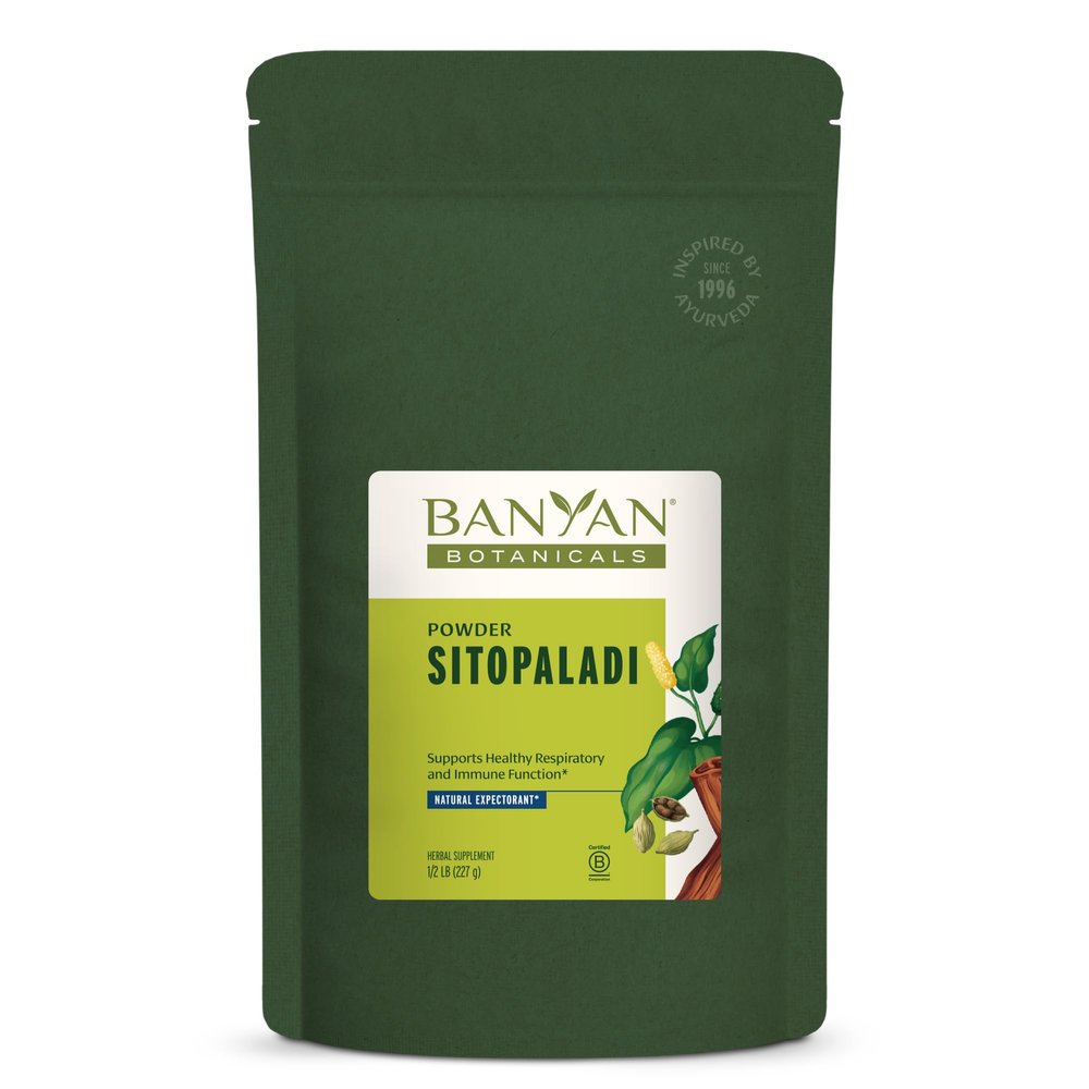 Banyan Botanicals Sitopaladi Powder  Organic Immune Support Supplement  Ayurvedic Formula for Healthy Lungs and Respiration*  1/2lb.  Sustainably Sourced Non-GMO Vegan