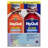 Vicks DayQuil & NyQuil SEVERE Cold & Flu Medicine, Relief for Headache, Fever, Sore Throat, Minor Aches & Pains, Nasal Congestion, Sinus Pressure, Stuffy Nose, and Cough, Co-Pack, 2 x 12 OZ view 1