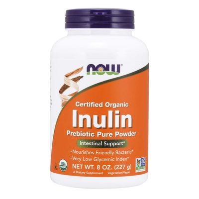 Now - Organic Inulin Powder 8 Oz