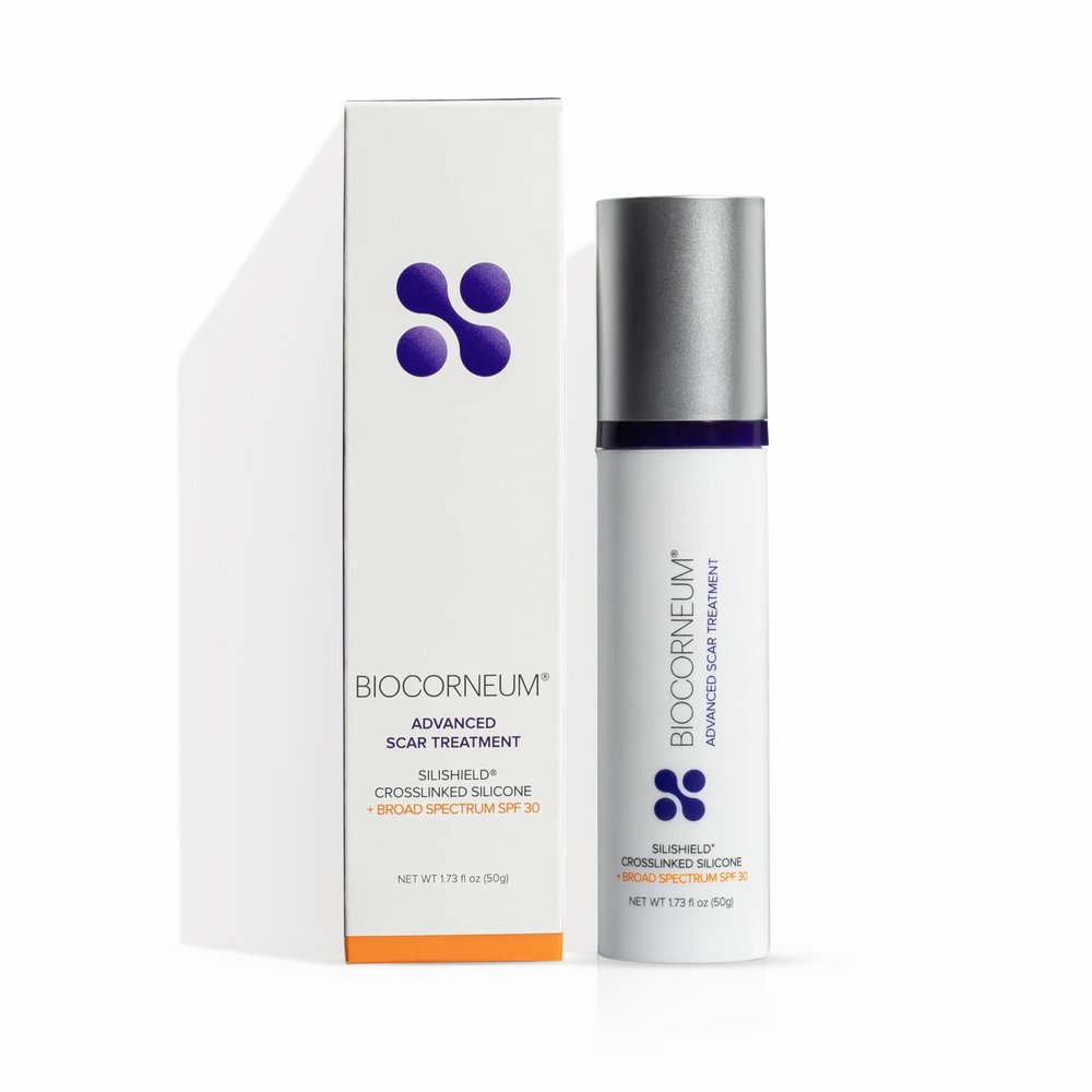 Biocorneum Advanced Scar Treatment with Silishield & SPF 30 50g  Silicone Scar Gel for Scars - Surgeon Recommended for New & Old Scars  Silicone Scar Cream for Surgical Scars Suitable for Kids