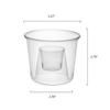 Party Essentials Soft Plastic 50 Count Bomber Cups, 4-Ounce, Clear view 2
