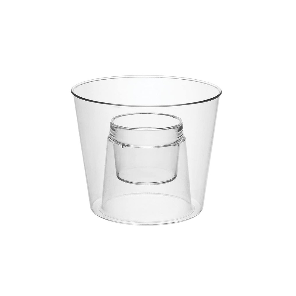 Party Essentials Hard Plastic Bomber Cups, 4-Ounce, Clear, 12-Count