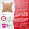 QiPillow - Pain Relieving Ergonomic & Orthopedic Back Lumbar & Posture Support Seat Throw Pillow for Chair, Couch, Bed (Camel) view 2