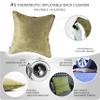 AJUVIA QiPillow - Pain Relieving Ergonomic & Orthopedic Back Lumbar & Posture Support Sitting Cushion for Chair, Couch, Bed | Versatile, Firm & Adjustable Orthopedic Seat Throw Pillow (Sage) view 4