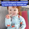 Jack N' Jill Stage 2 Silicone Toothbrush - Toddler Toothbrushes 1-2 Years Old, Gentle, Soft Silicone Bristles, Safety Shield Included - (Pack of 1) view 3