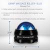 Core Products Omni Massage Ball Manual Roller Massager for Self Massage Therapy Tool, Black Cap - Blue view 4