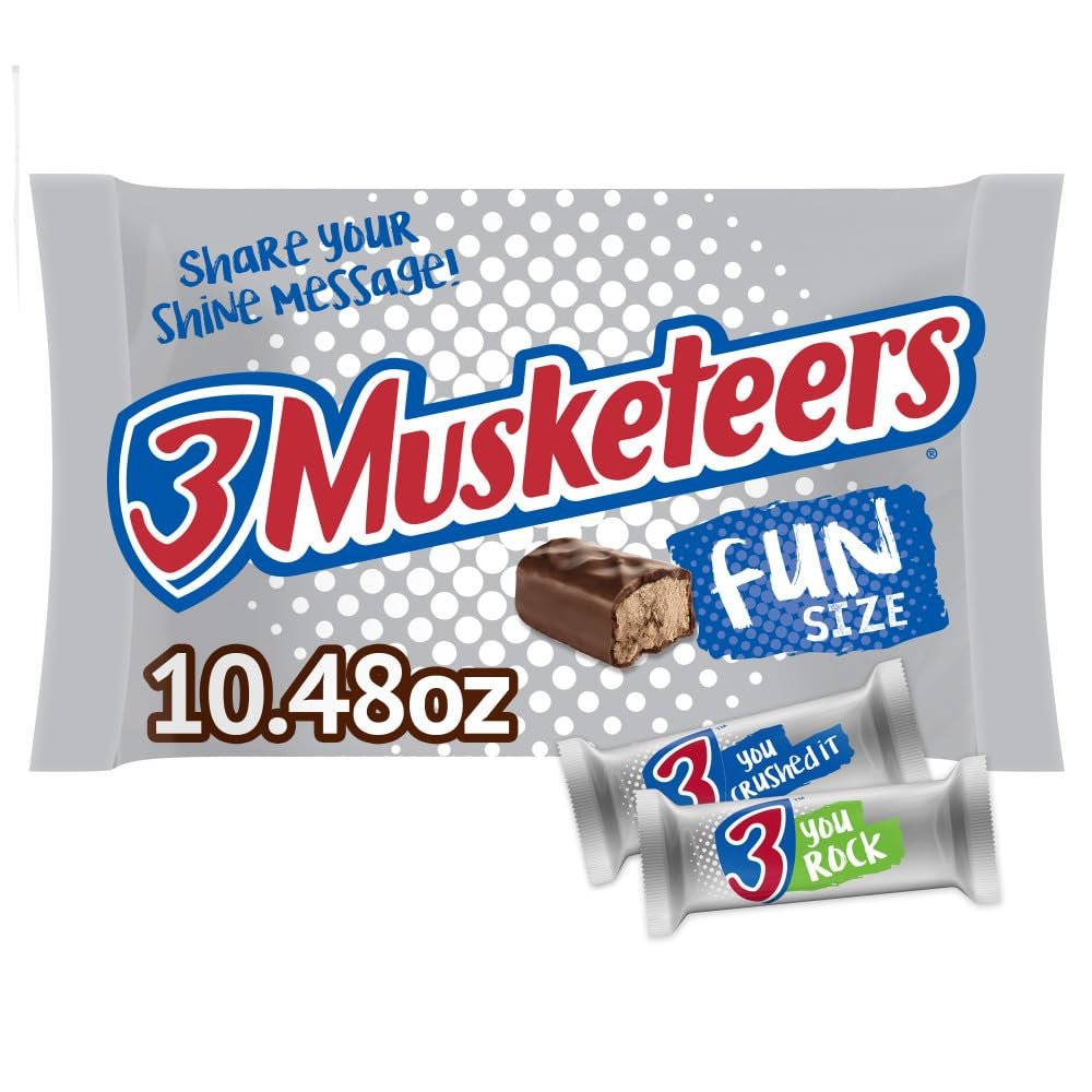 3 MUSKETEERS Fun Size Milk Chocolate Candy Bars, 10.48 oz Bag
