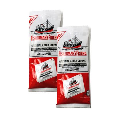 Fishermans Friend Original Extra Strong, 2 Packs of 40 Count