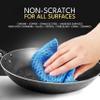 Non Scratch Dish Scrubbers for Cleaning Dishes (3PK) - Reusable Kitchen Sponge - Replace Dish Sponges for Washing Dishes - Best Household Scrubbing Pad & Alternative Dishwashing Scrub Pads Supplies view 2