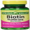 Spring Valley Biotin Dietary Supplement, 10,000 Mg With 100 Mg Keratin, 60 Tablets view 1