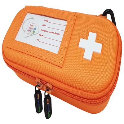 MyMedibag Hardcase Insulated Medication Bag (Standard) - Medical Case for Allergy and Asthma - Inhaler, Spacer, Epipen Carry Case and More - Highly Visible and Noticeable in Emergencies