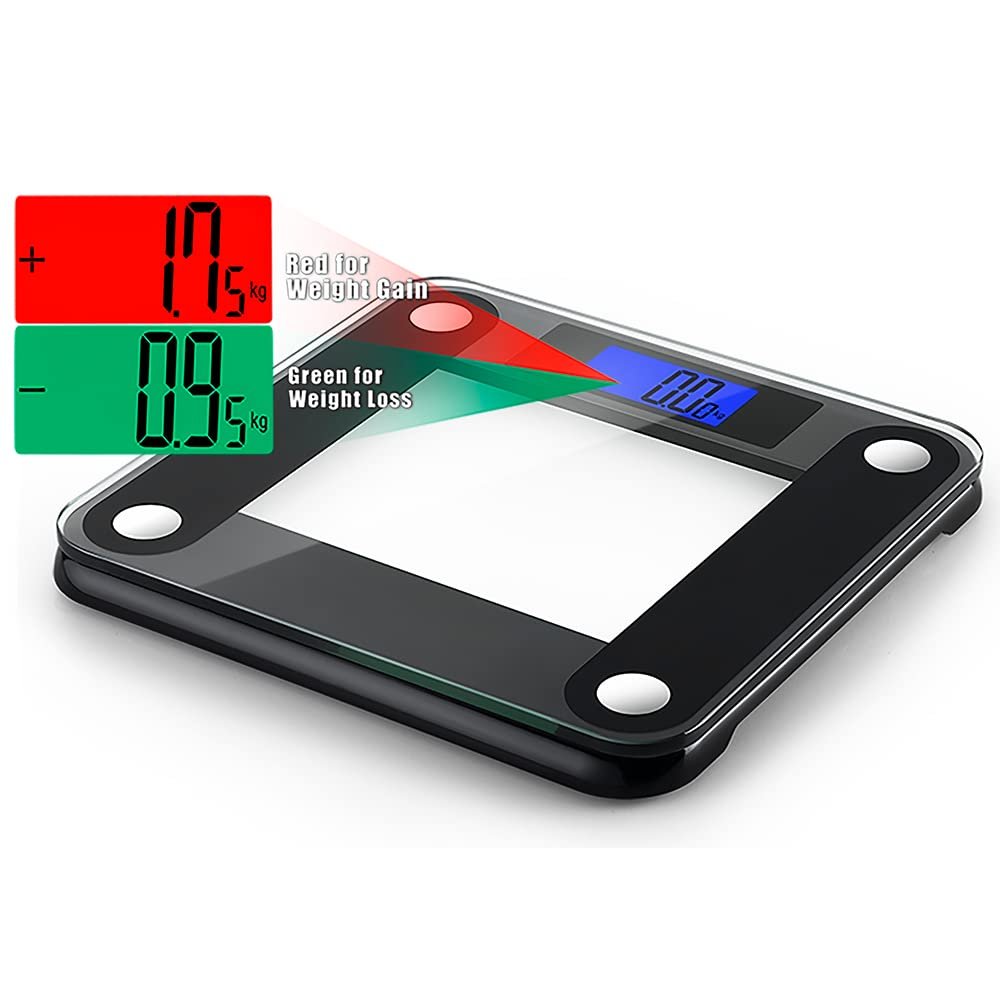 Ozeri Precision II 440 lbs Body Weight Scale (0.1 lbs / 0.05 kg Bath Scale Sensors) with Weight Change Detection