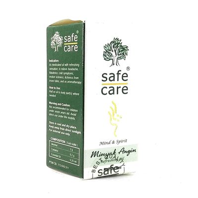 Safe Care Roll on Refreshing Oil Aromatherapy, 5 Ml (Pack of 6)