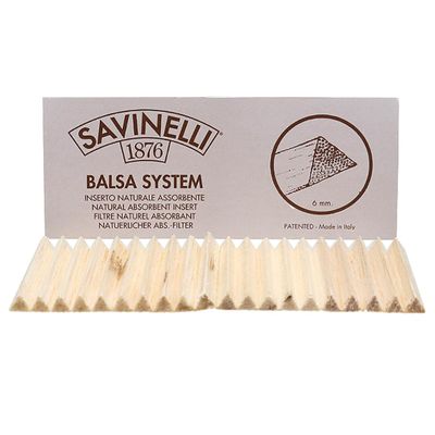 100 Savinelli 6mm Balsa Filters (5 Packs)