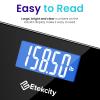 Etekcity Bathroom Scale for Body Weight, Highly Accurate Digital Electronic Weighing Machine for People, LCD Display, Large Size, 6mm Tempered Glass for Safe Home Use, Batteries Included, 400 lbs view 3