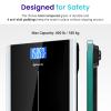 Etekcity Bathroom Scale for Body Weight, Highly Accurate Digital Electronic Weighing Machine for People, LCD Display, Large Size, 6mm Tempered Glass for Safe Home Use, Batteries Included, 400 lbs view 4