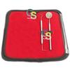 2 Pieces of Double Headed Probe and Dental Mirror- Dental Pick Tool - Stainless Steel Dental Instruments view 1