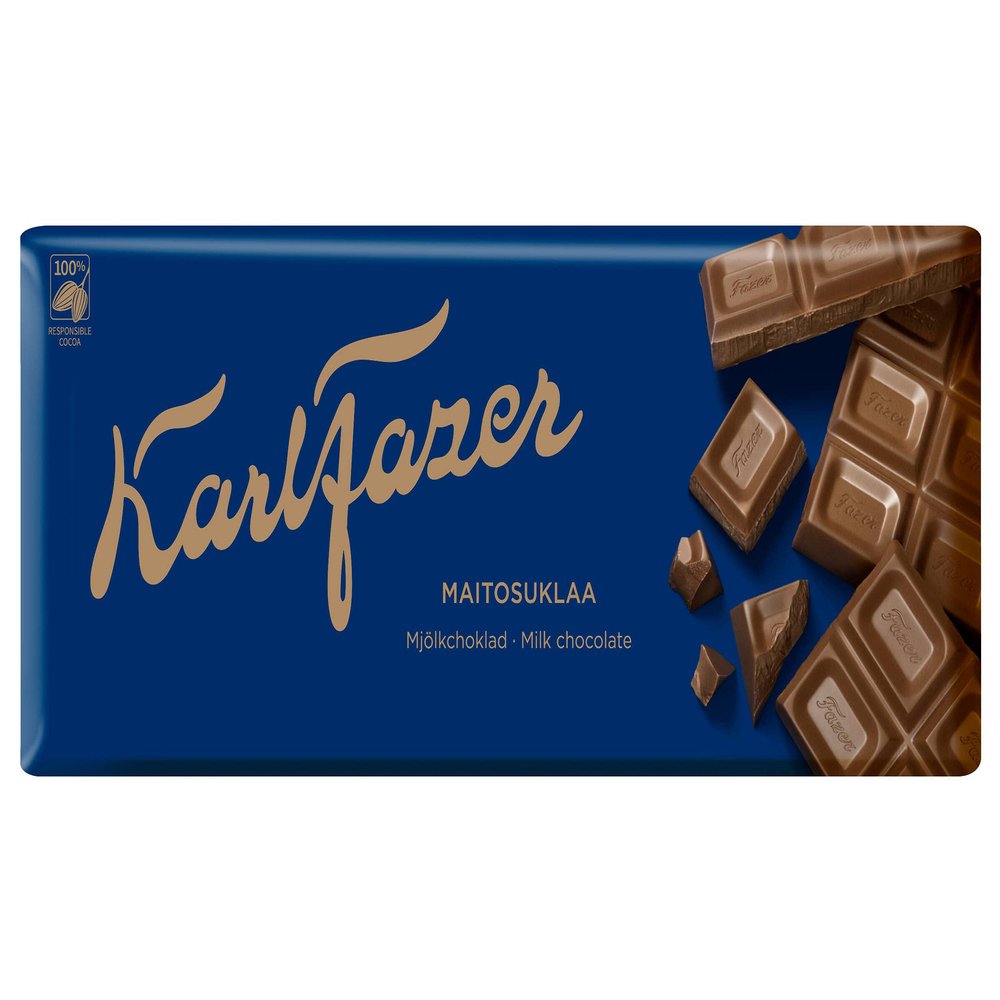 Karl Fazer Blue Original Finnish Milk Chocolate Bar 200g (7,05oz)
