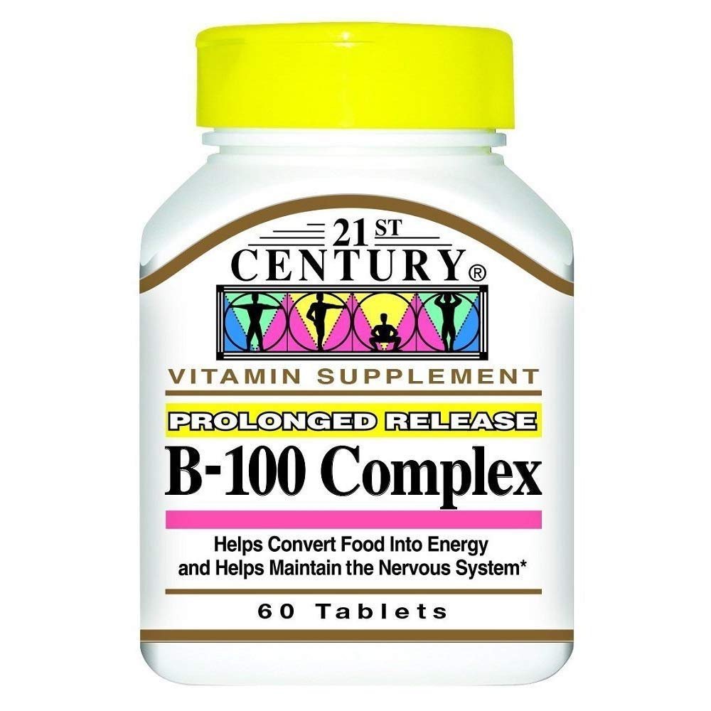 21st Century Vitamin B-100 Complex 60 Count (4 Pack)