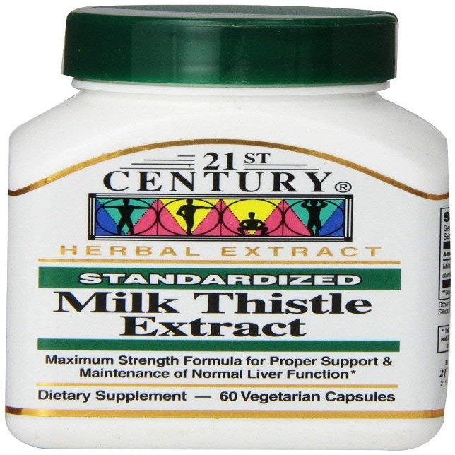 21st Century Milk Thistle Extract 60 Count (3 Pack)
