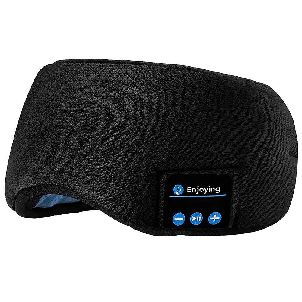 Sleep Headphones Bluetooth Eye Mask, Joseche Wireless Bluetooth 5.2 Headphones Music Travel Sleeping Headphones Handsfree Sleeping Mask with Built-in Speakers Microphone Washable