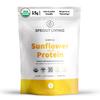 Sprout Living Simple Sunflower Seed Protein Powder, 15 Grams Organic Plant Based Protein Powder Without Artificial Sweeteners, Non Dairy, Non-GMO, Vegan, Gluten Free, Keto Drink Mix (1 Pound) view 1