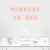 Andaz Press Blush Pink Gold Glitter Print Wedding Collection, Hanging Pennant Party Banner with String, Bride to Be, 5-Feet, 1 Set view 1
