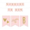 Andaz Press Blush Pink Gold Glitter Print Wedding Collection, Hanging Pennant Party Banner with String, Bride to Be, 5-Feet, 1 Set view 2