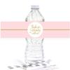 Andaz Press Blush Pink Gold Glitter Print, Water Bottle Label Stickers, 20-Pack Bridal Shower Water Bottle Labels Sweet 16 Water Bottle Labels Pink Water Bottle Wraps Wedding Water Bottle Labels view 1