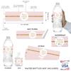 Andaz Press Blush Pink Gold Glitter Print, Water Bottle Label Stickers, 20-Pack Bridal Shower Water Bottle Labels Sweet 16 Water Bottle Labels Pink Water Bottle Wraps Wedding Water Bottle Labels view 2
