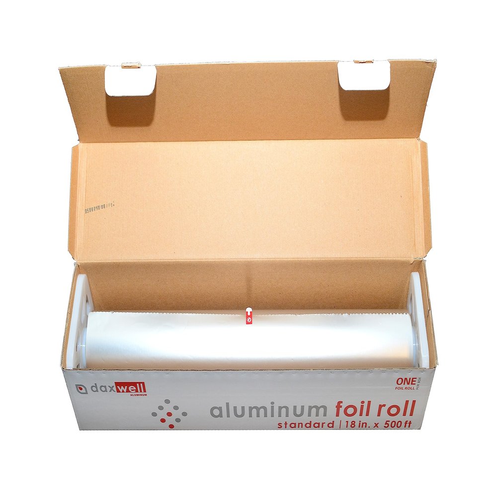 Daxwell Standard Aluminum Foil Roll, 18" x 500 Ft, J10003023