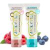 Jack N' Jill Natural Toothpaste for Baby and Infants - Fluoride Free Training Toothpaste, 40% Xylitol, BPA Free - Blueberry & Raspberry, 1.76 oz (Pack of 2) view 1