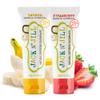 Jack N' Jill Natural Toddler Toothpaste - Fluoride Free Training Toothpaste for Toddlers 1-3, 40% Xylitol, BPA Free - Strawberry & Banana 1.76 oz (Pack of 2) view 1