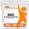 BulkSupplements.com NAC Powder - N-Acetyl Cysteine 600mg, NAC Supplement - Antioxidant Support, Gluten Free - 600mg per Serving, 833 Servings, 500g 1.1 lbs (Pack of 1) view 1