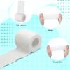 12 Pieces Self Adhesive Bandage Wrap Tape Stretch Self Adherent Cohesive Toe Tape for Sports, Wrist, Ankle, 5 Yards Each (White, 2 Inches) view 2