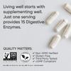 Sports Research Digestive Enzymes with Probiotics & Ginger - Plant Based for Dairy, Protein, Sugar & Carbs - Non-GMO Verified & Vegan Friendly (90 Veggie Capsules) view 4