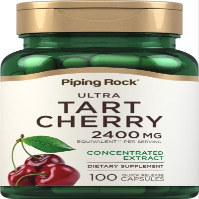 Piping Rock Tart Cherry Capsules | 100 Count | Concentrated Extract | Non-GMO, Gluten Free Supplement