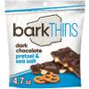 barkTHINS Dark Chocolate, Pretzel and Sea Salt Snacking Chocolate Bag, 4.7 oz view 1