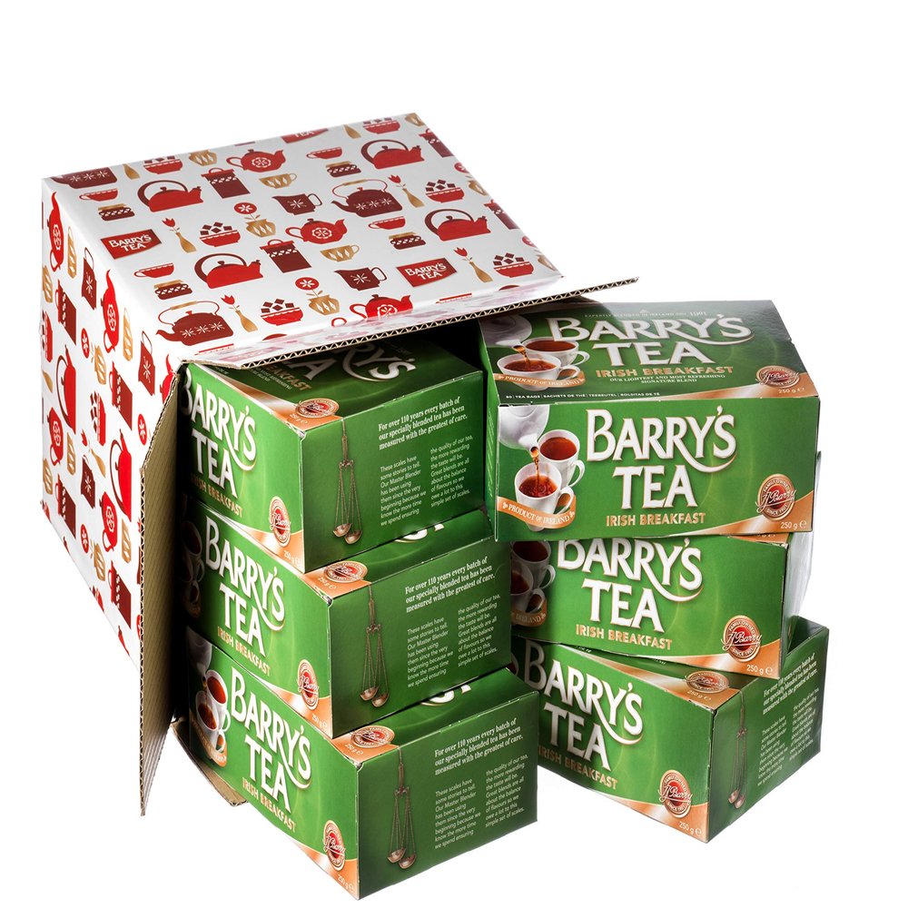 Barry's Tea Original Blend 80 Teabag (6 Pack), 6 x 8.8oz, Direct from Barry's Tea in Cork, Ireland