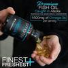 SmarterVitamins Omega 3 Fish Oil, Strawberry Flavor, Burpless, Tasteless, 2000mg, DHA EPA Triple Strength, Made with AlaskOmega view 3