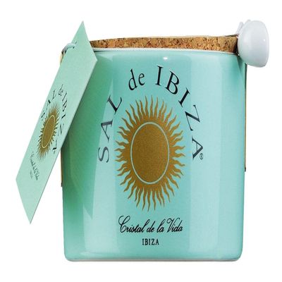 Sal de Ibiza Fleur de Sel Ceramic Pot with Spoon